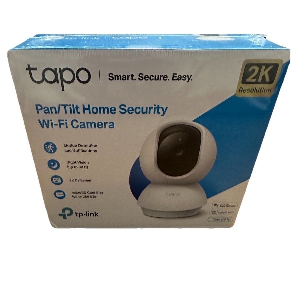 TP-Link Tapo C210 2K Pan Tilt Wi-Fi Security Camera - White